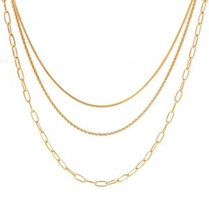 18K Gold Plated Layered Necklace